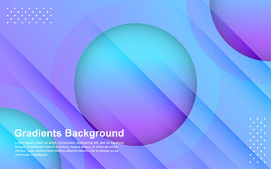 Illustration vector graphic of Abstract background gradients color modern design