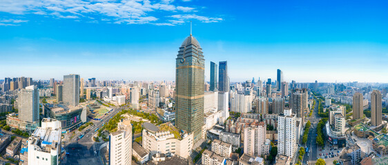 City night view of Wuxi City, Jiangsu Province, China