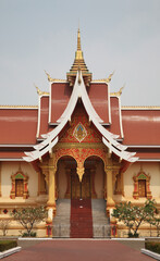 Hor Thammasapha (Buddhist Convention Hall) of Wat That Luang Nuea (Nua) temple in Vientiane. Laos
