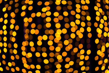 Unfocused blurry orange bokeh background. Unfocused. Bokeh abstract texture. Unfocused background. Blurred bright light