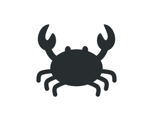 Crab icon. Sea crab isolated illustration.