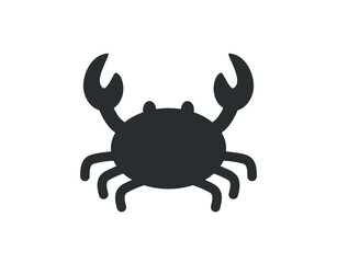 Crab icon. Sea crab isolated illustration.
