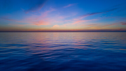 Naklejka na ściany i meble Superyacht sailing boat sunset over the sea 5