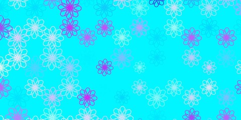 Light Pink, Blue vector template with wry lines.