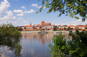 Panoramic view of Torun. Poland