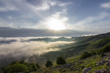 Fototapeta premium Views from Aizkorri mountain in the Basque Country (Spain)