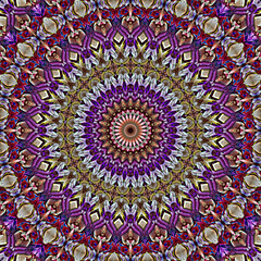3d effect - abstract polygonal mandala style pattern