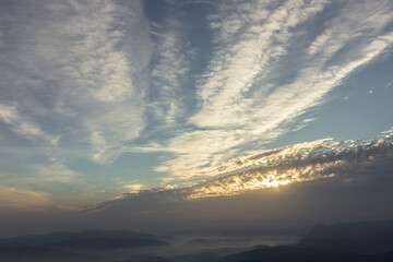 Views from Aizkorri mountain in the Basque Country (Spain)