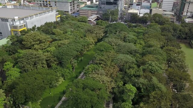 University of Santo Tomas Park Drone Footage