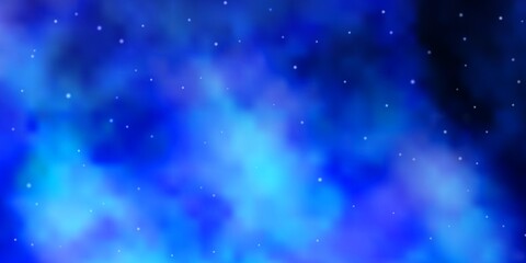 Light BLUE vector texture with beautiful stars. Colorful illustration in abstract style with gradient stars. Theme for cell phones.
