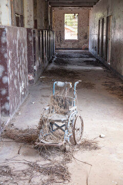 The interior of an abandoned school in Latin America © John Michaels