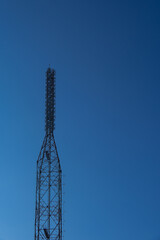TV radio antenna tower station, Television broadcast network signal.
