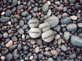 stones on the beach