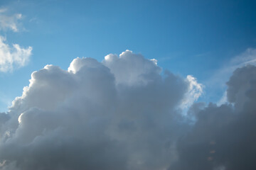 blue sky with clouds landscape