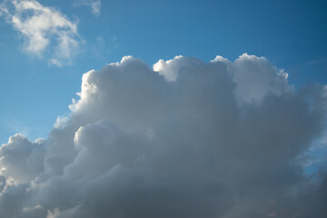 Fototapeta na wymiar blue sky with clouds landscape