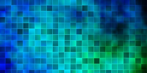Light Blue, Green vector texture in rectangular style.
