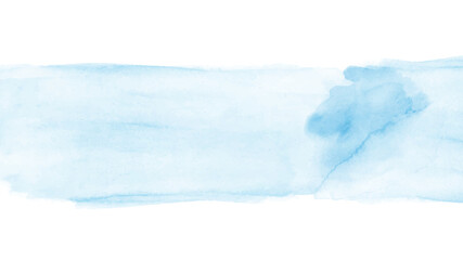 Abstract blue watercolor hand-painted for background
