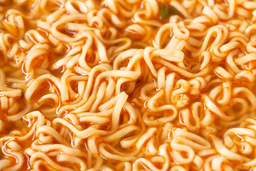 Close - up: instant noodle with flavoring