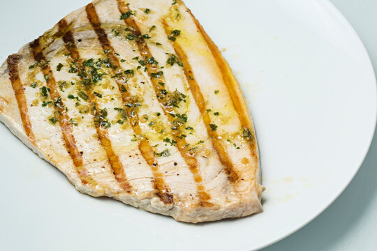 Pez espada a la plancha.