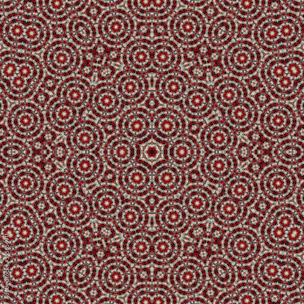 Wall mural brownish red pattern design made with the help of graphics editing and formatting.