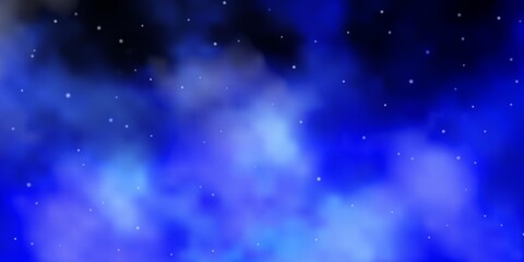 Light BLUE vector texture with beautiful stars. Decorative illustration with stars on abstract template. Pattern for websites, landing pages.