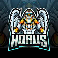 The lord of horus esport logo. mascot logo design