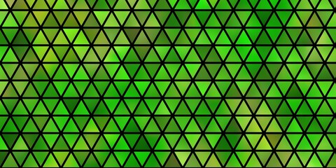 Light Green, Yellow vector template with crystals, triangles.