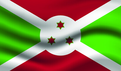 Burundi Vector Flag. Vector illustration.
