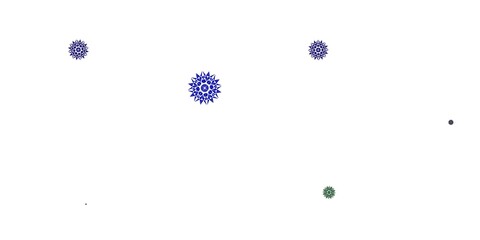 Light Multicolor vector doodle texture with flowers.