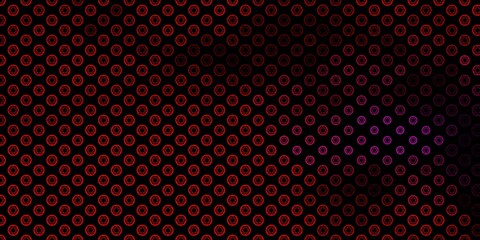 Dark Purple, Pink vector backdrop with mystery symbols.