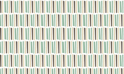 北欧パターン　「ブラウンスティック柄」