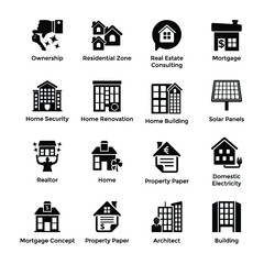 
Icon Set Of Real Estate
