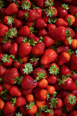 Strawberries on a light background