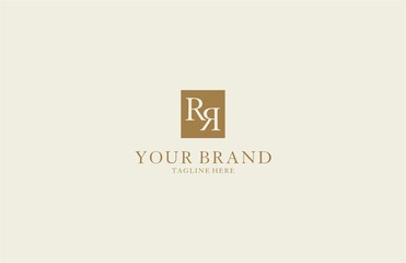 Letter RR Luxury Logo Ideal for Fashion Beauty Brand