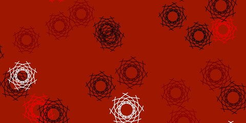 Light Red, Yellow vector backdrop with chaotic shapes.