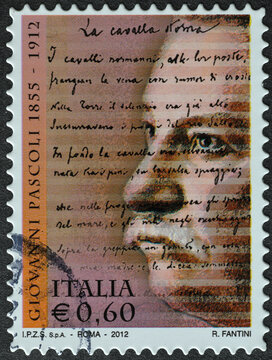 Italian Poet Giovanni Pascoli On Postage Stamp