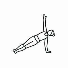 Vector illustration featuring a set of Yoga Pose icons