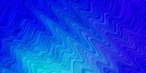 Light Pink, Blue vector template with curved lines. Abstract gradient illustration with wry lines. Template for your UI design.
