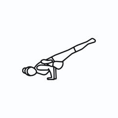 Vector illustration featuring a set of Yoga Pose icons