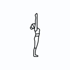 Vector illustration featuring a set of Yoga Pose icons