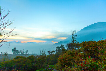 Kawah Ijen Crater Java Indonesia Sunrise