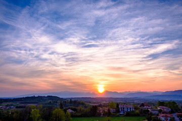Evening in the countryside of Friuli