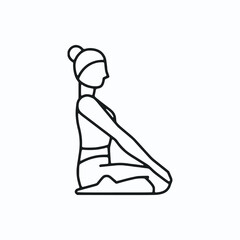 Vector illustration featuring a set of Yoga Pose icons