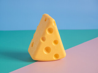 white chocolate cream cheese in colorful background.