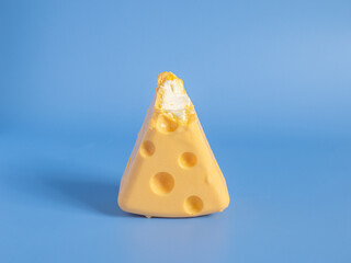 white chocolate cream cheese in colorful background.
