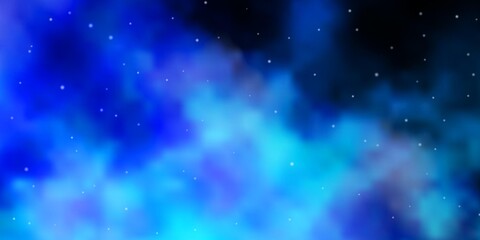 Light BLUE vector layout with bright stars. Colorful illustration with abstract gradient stars. Pattern for websites, landing pages.