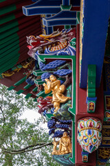 Fototapeta na wymiar Po Lin Monastery, Ngong Ping Village, Lantau, Hong Kong