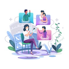 Video Call Illustration