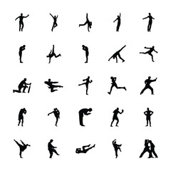
Pack of Outdoor Sports Silhouettes Vectors 
