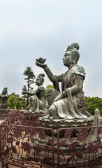 Fototapeta na wymiar Buddhist Statues, Hong Kong